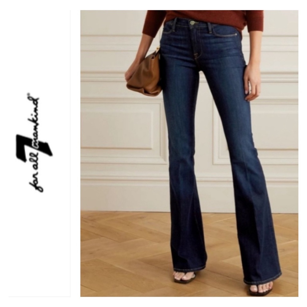 7 For All Mankind 'A' Pocket Bootcut Flare Jeans Women's Size 26 x 30 Stretch